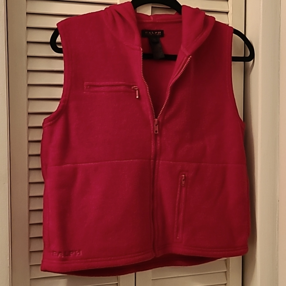 Ralph Lauren fleece hoodie vest